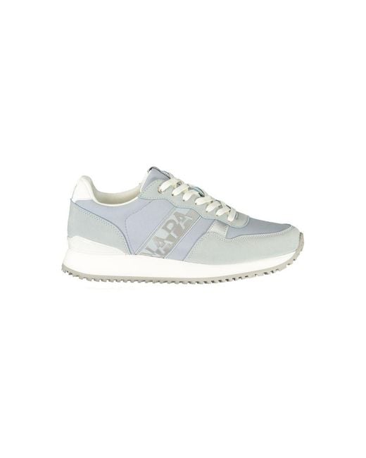 Napapijri White Azzurro Polyurethane Sneaker
