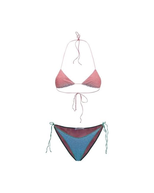 Oseree White Multicolor Polyamide Bikini