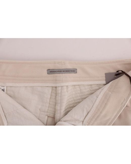 Ermanno Scervino White Chic Slim Fit Denim Treasure