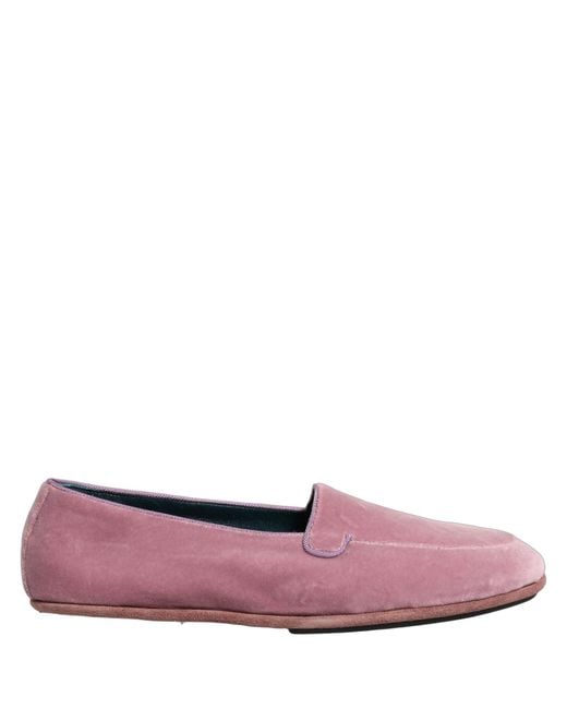Dolce & Gabbana Pink Velvet Slip On Men Flats Loafers Shoes for men