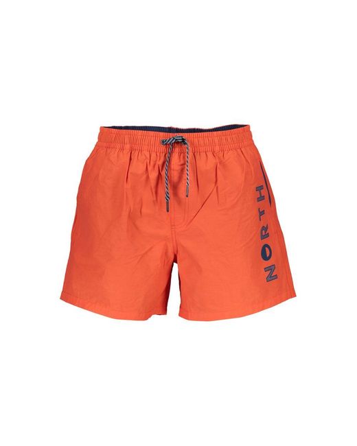 North Sails Red Arancione Cotton Men's Swim Boxer for men