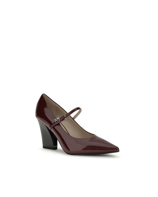 Pinko Brown Patent Leather Pumps