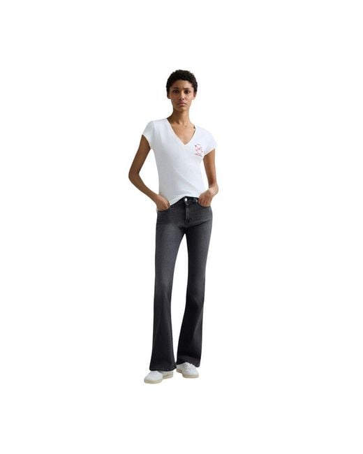 Replay Black Cotton Relaxed Fit Jeans
