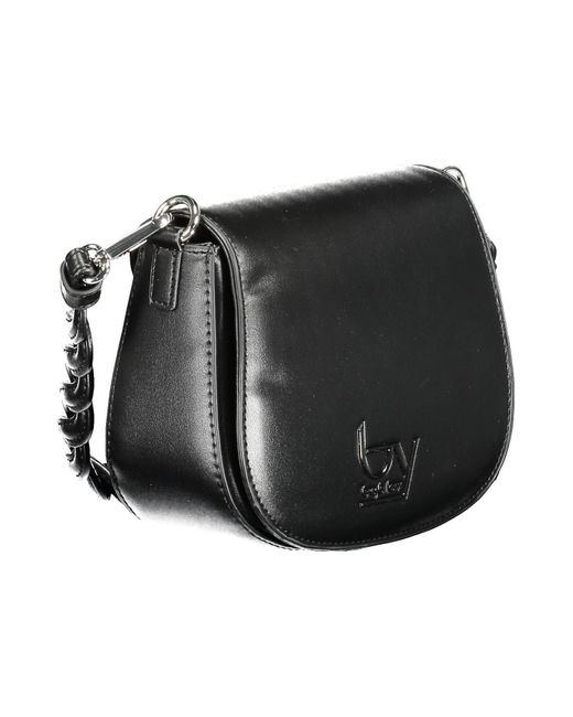 Byblos Black Elegant Contrasting Detail Handbag