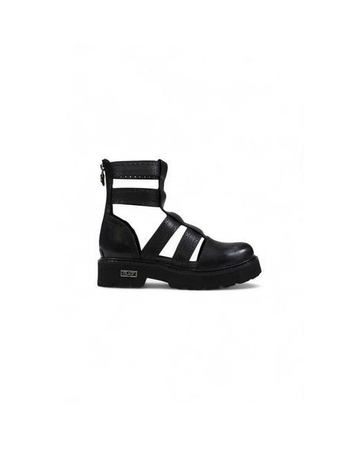 Cult Black Leather Sandal