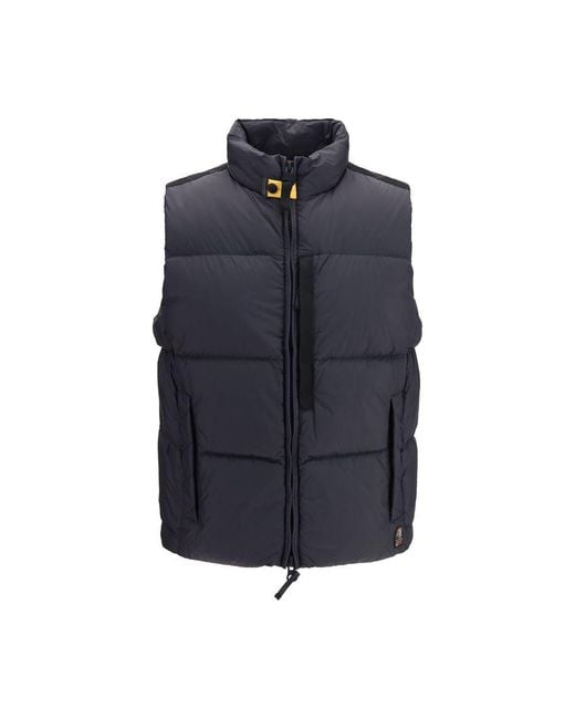 Parajumpers Blue Black Polyamide Sleeveless Jacket for men