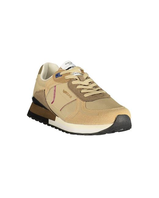 Gas Natural Beige Polyurethane Men Sneaker for men