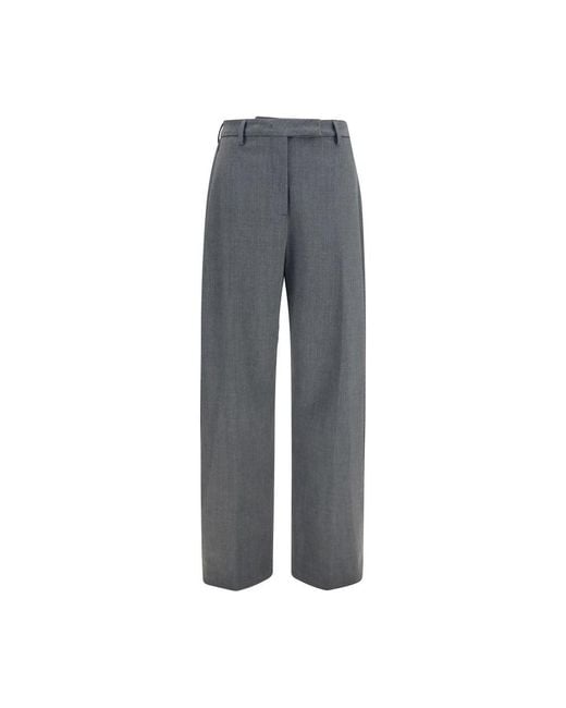 THE LATEST Gray Polyester Dress Pants