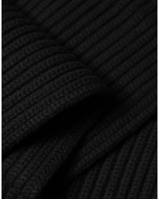 Dolce & Gabbana Black Cashmere Knit Neck Wrap Shawl 202Cm X 26Cm Scarf for men