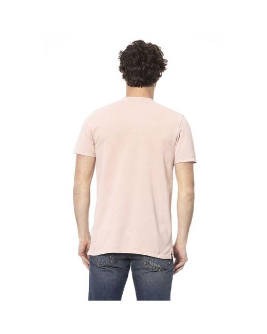 DISTRETTO12 Natural Pink Cotton T for men