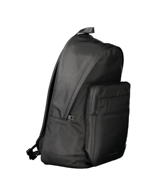 Tommy Hilfiger Gray Black Polyester Men Backpack for men