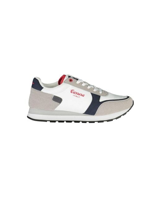 Carrera White Polyester Sneaker for men