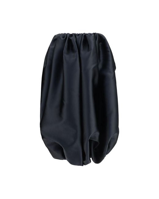 Calvin Klein Blue Black Polyester Skirt