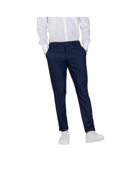 Antony Morato Blue Polyester Skinny Pants for men