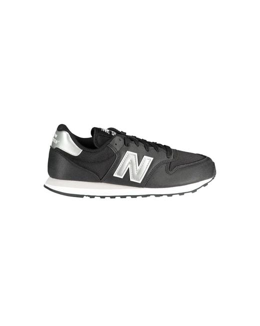 New Balance Black Polyester Sneaker for men