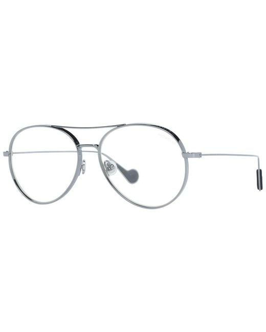 Moncler Metallic Gray Metal Glasses (frames)