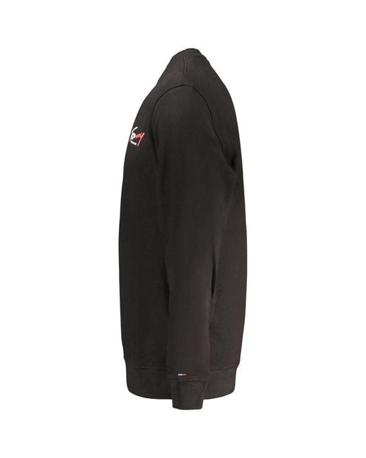 Tommy Hilfiger Black Cotton Men's Sweatshirt for men