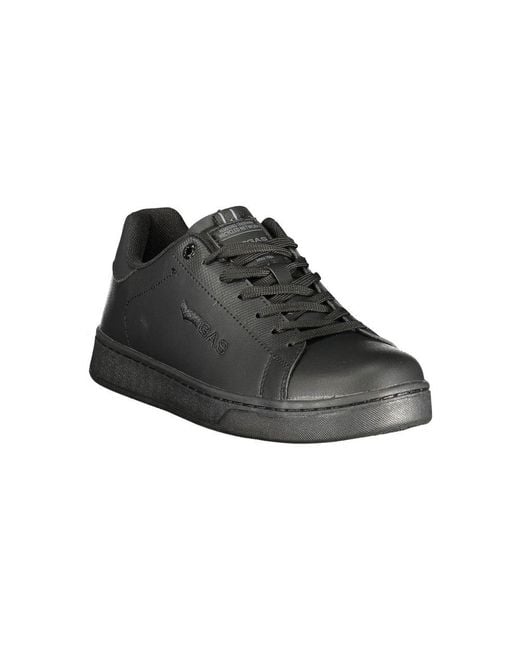 Gas Black Polyurethane Men Sneaker for men