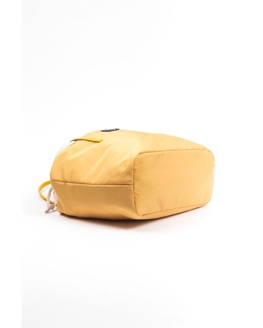 Byblos Orange Sunshine Chic Fabric Shopper Bag