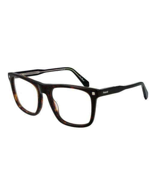 Polaroid Black Fullrim Square Eyeglasses