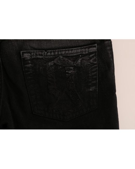 John Galliano Blue Wash Cotton Stretch Regular Fit Jeans