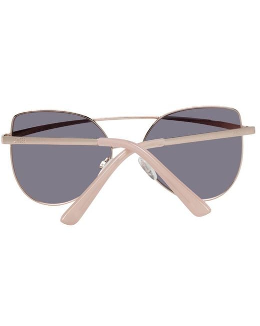 Guess Gray Rose Gold Metal Sunglasses