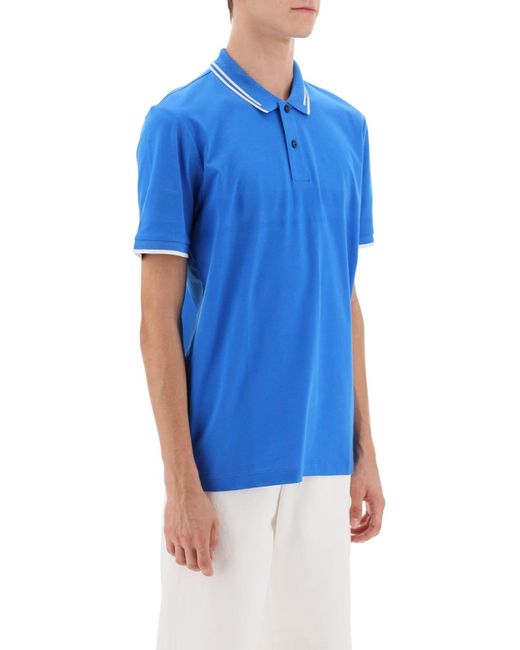 Boss Blue Phillipson Slim Fit Polo Shirt for men