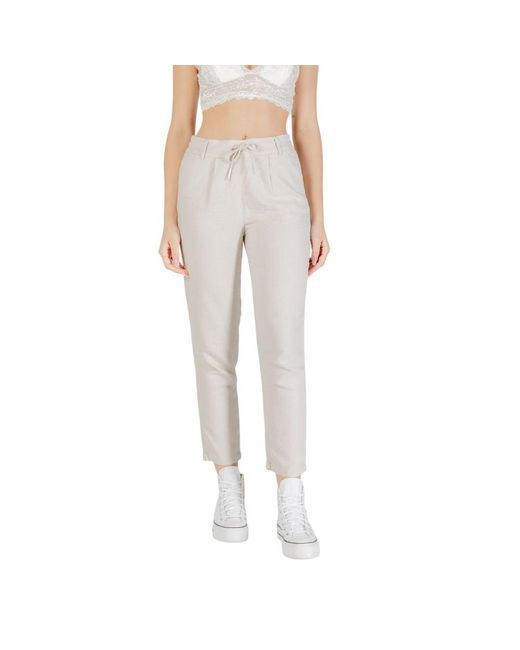 ONLY Multicolor Bicolor Linen Pant