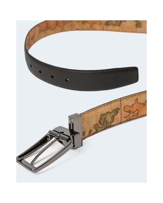 Alviero Martini 1A Classe Multicolor Brown Leather Regular Belt for men