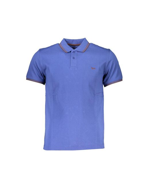 Harmont & Blaine Blue Cotton Polo Shirt for men