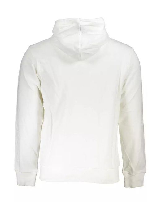 La Martina White Cotton Sweater for men