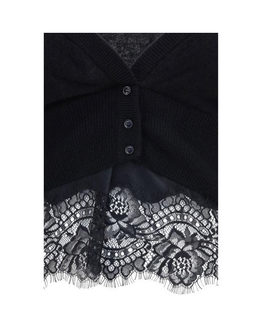 Ermanno Scervino Black Cashmere Cardigan