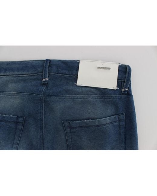 Acht Denim Cotton Stretch Slim Fit Jeans Blue Sig30471 for men