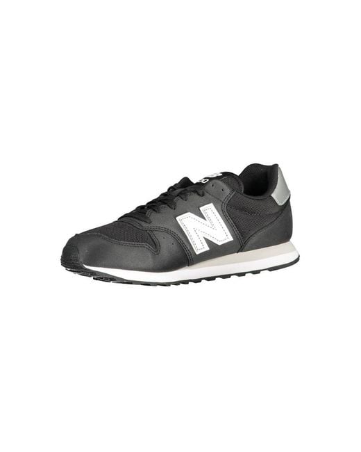 New Balance Black Polyester Sneaker for men