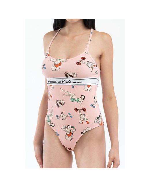 Moschino Pink Cotton Bodysuit