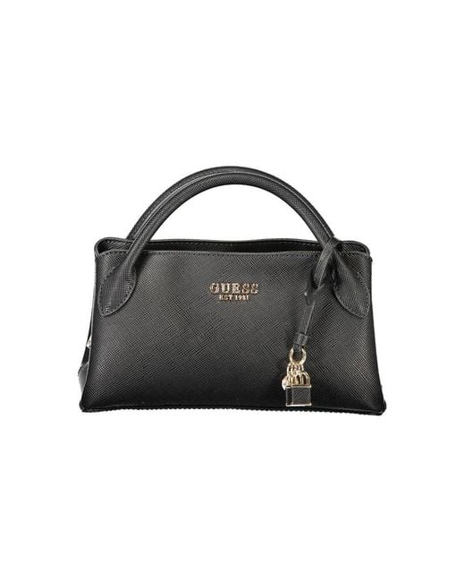 Guess Black Polyurethane Handbag