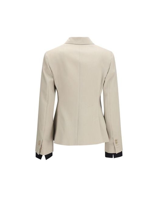 Max Mara Natural Beige Wool Oves Aries Blazer