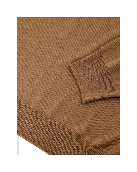 Gran Sasso Brown Wool Sweatshirt for men