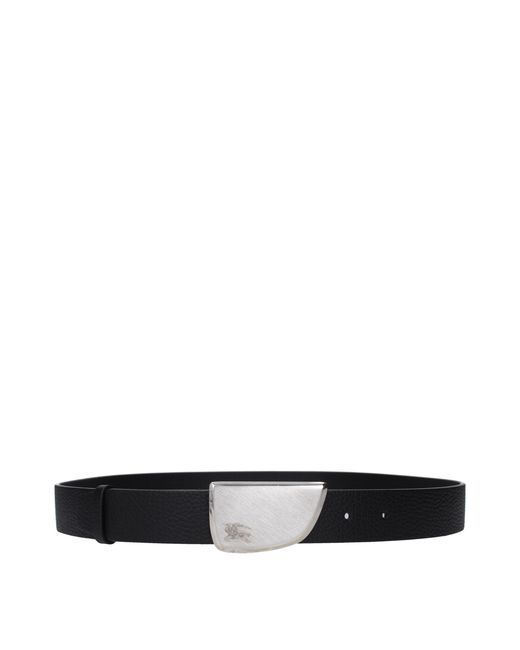 Burberry Black Leather Regular Belt for men