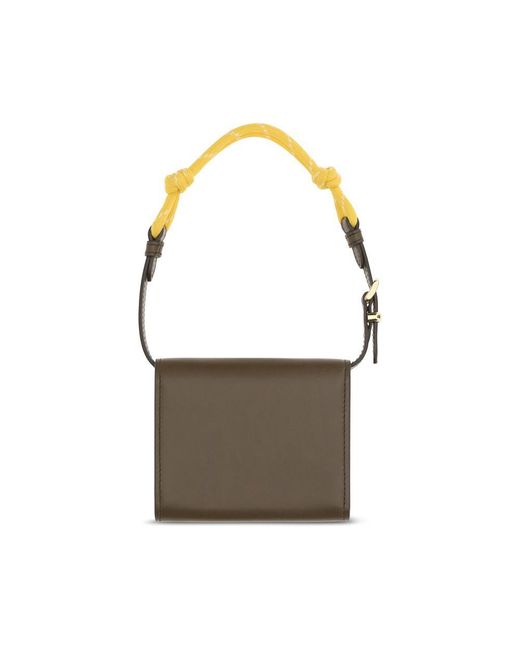 Miu Miu Multicolor Brown Calf Leather Bos Taurus Wallet