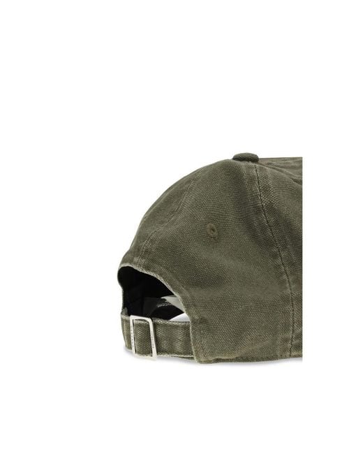 Max Mara Green Bicolor Cotton Cap (baseball Hat)