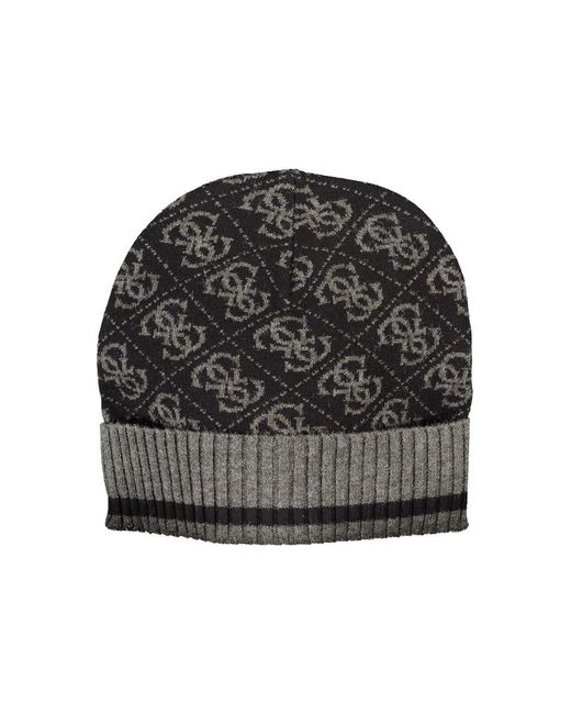 Guess Gray Polyester Hats & Cap for men