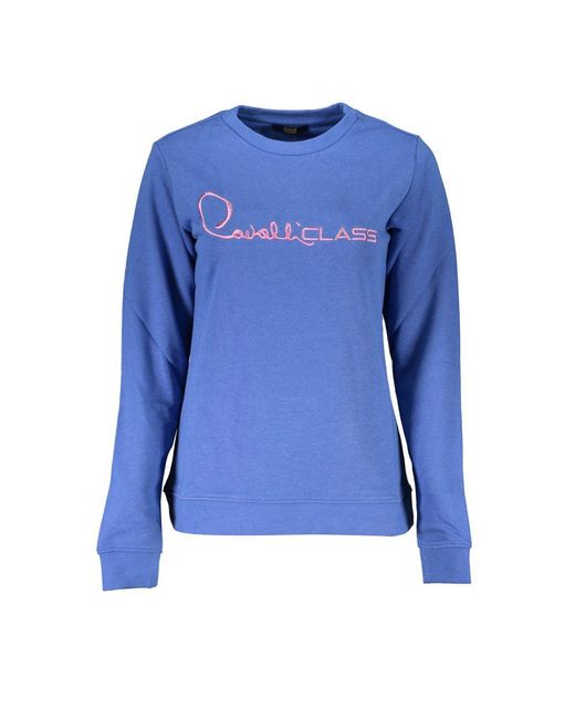 Roberto Cavalli Blue Cotton Sweater