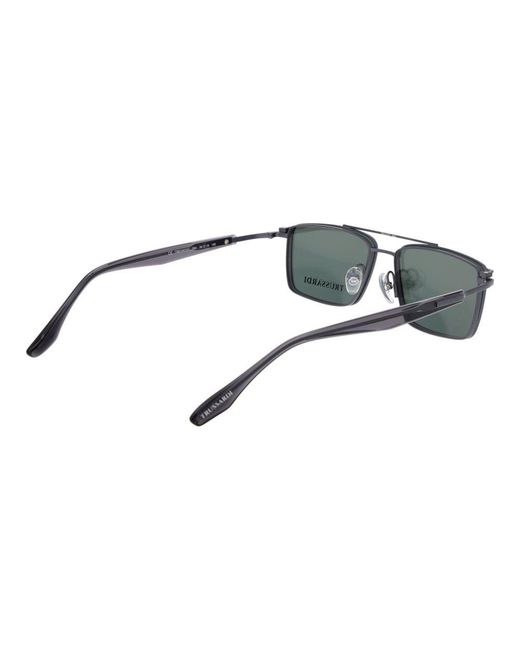 Trussardi Brown Gray Titanium Glasses (frames) for men