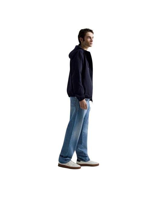 Replay Blue Polyester Shell Jacket for men