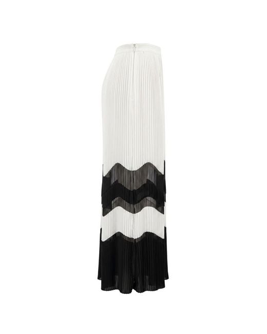 Trussardi White Polyester Skirt