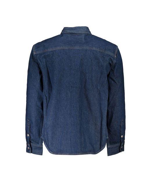 Calvin Klein Blue Cotton Jacket for men
