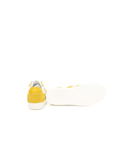 Cerruti 1881 Yellow Cow Leather Sneaker for men