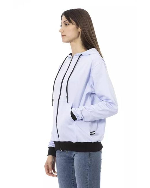 Baldinini White Cotton Sweater