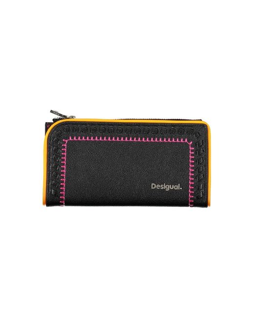 Desigual Black Elegant Two-Compartment Wallet